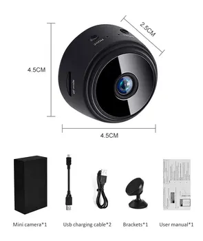 A9 Mini Kameras 1080P HD Ip Kamera Nakts Versija, Balss Video Drošības Bezvadu Mini Videokameras Novērošanas Kameras, Wifi, Fotokamera