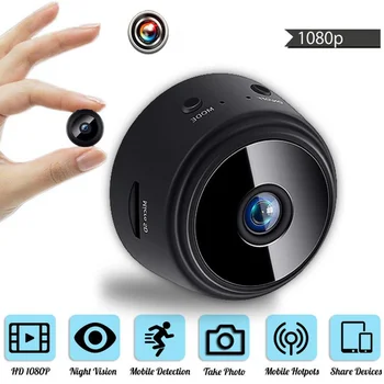 A9 Mini Kameras 1080P HD Ip Kamera Nakts Versija, Balss Video Drošības Bezvadu Mini Videokameras Novērošanas Kameras, Wifi, Fotokamera
