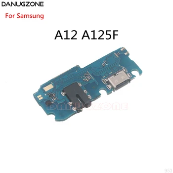 AAA Kvalitātes USB Uzlādes Doks Ostā Ligzda Jack Plug Connector Maksas Valdes Flex Kabelis Samsung Galaxy A12 A125F