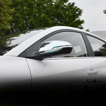 ABS Chrome Par Hyundai Elantra 2016 2017 2018 2019 auto piederumi Auto sānu durvis atpakaļskata spogulī, Vāciņš Melns Auto Uzlīme 2GAB