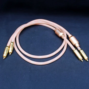 Accuphase Dubultā zelta savienot Audio Kabelis RCA Plug produktu augstas precizitātes CD pastiprinātājs amp Vinshle 1.0 m/ 1.5 m