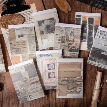 Aesth 50gab/iepak 66*100mm Vintage Scrapbooking Apdarei Dienasgrāmata Radošo Kancelejas preces, Kartes Junk Journaling DIY Papīra Projektu,