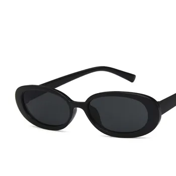 AICSRAD Mazo Kadru Ovāls Vintage, Saulesbrilles Sieviešu UV400 Dizaineru Modes Saules Brillēm, Govs Krāsu Toņos Sieviešu Retro Brilles
