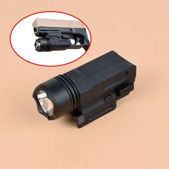 Airsoft Mini Pistole Gaismas QD Ātri Atraut Handgun Lukturīti LED Ieroci Taktiskais Lukturītis, lai 20mm Dzelzceļa Vērsis G2C Glock 17 19 18C