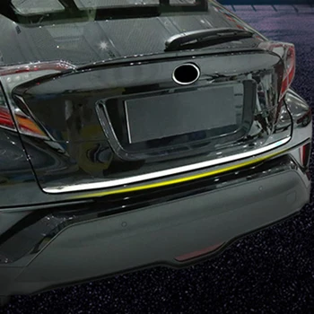 Aizmugures Tailgate Bagāžnieka Tailgate Aizmugurējo Durvju Chrome Apdare Vāka Nerūsējošā Tērauda Vāku, Molding Par Toyota C-HR CHR 2018 2019 2020 2021