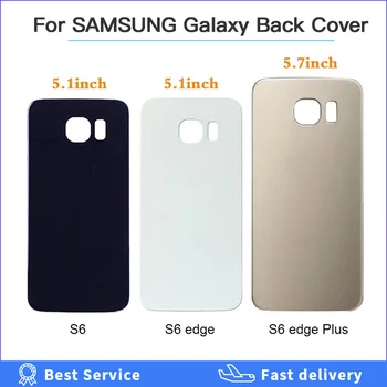 Aizmugurējais Vāciņš Samsung Galaxy S6 Atpakaļ G920 Akumulatora Vāciņu Mājokļu S6 Malas G925 S6Edge Plus G928 Atpakaļ Gadījumā, S6 Malas Plus + uzlīmes