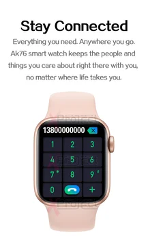 AK76 Smart Skatīties Bluetooth spēle smartwatch zvanu Fitnesa rokassprādze sirdsdarbība Vīrieši vivo ios oppo andriod PK FK88 HW12 Svb 12