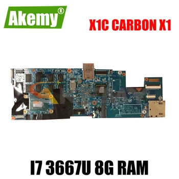 Akemy 48.4RQ01.021 Motherboard Lenovo ThinkPad X1C Oglekļa X1 Klēpjdators Mātesplatē FRU 04X0495 CPU I7 3667U 8GRAM Tests
