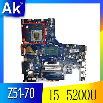 Akemy AIWZ0/Z1 LA-C282P Motherboard Lenovo Z51-70 Y50C XIAOXIN V4000 Laptop Pamatplates CPU I5 5200U R9 M375 Darbu