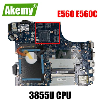 Akemy BE560 NM-A561 Motherboard Lenovo Thinkpad E560 E560C Klēpjdators Mātesplatē 01AW101 CPU Celeron 3855U Pārbaudes Darbs