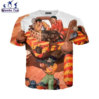 Akira T Krekls 3D Multiplikācijas filmu Īsām Piedurknēm T Krekls Anime Sieviešu Krekls Vīriešu T-krekli O Kakla Sporta Harajuku Vīriešu t-veida Topi