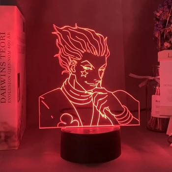 Akrila Galda Lampa LED Nakts Apgaismojums, Anime Uzbrukumu Titan Istabas Dekori Gaismas Vēsā Kazlēnu Bērnu Dāvanu Kapteinis Levi Ackerman Nakts Gaisma