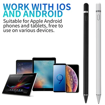 Aktīvā Capacitive Pildspalvu Universālā Irbuli Portatīvo Magnētiskā, Elektriskā Zīmuļa Tipa C Uzlādējams Saderīgs iOS, Android vai iPad