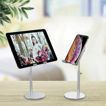 Alumīnija Sakausējuma Tablete tālruņa Darbvirsmas Statīva Turētāju Regulējams Live broadcast stāvēt tālruņa turētājs iPad Pro Gaisa Mobilais Tālrunis