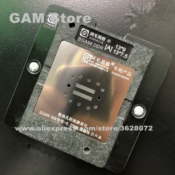 AMAOE DDR Reballing Plāksnes Magnētisko Uzstādīt BGA96 DDR2/3/4 LCD TV Tablet Šuves Vietā Platforma Magnēts Bāzes BGA Trafaretu Skārda Augu Neto