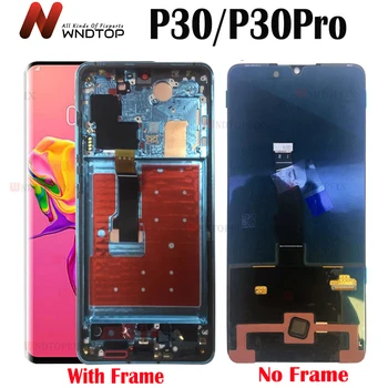 AMOLED Par Huawei P30 Pro LCD skārienekrānu, Digitizer Montāža Huawei P30 LCD Displejs Huawei P30 PRO VOG-L 29 ELE-L 29 MAR-LX1M