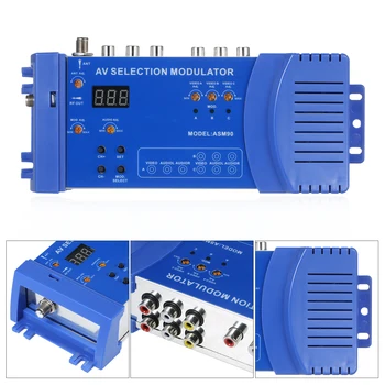 AMS90 Modulators, AV Izvēles Modulators VHF UHF PAL/NTSC Standarta RCA Converter Portatīvo Iekšzemes RF Modulators Pārveidotāja Adapteris