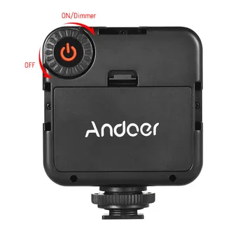 Andoer W49 2gab 5.5 W 6000K Mini LED indikators Kameras Indikators Regulējamas, Videokameru, Video Apgaismojums iPhone Canon Nikon Sony A7 DSLR