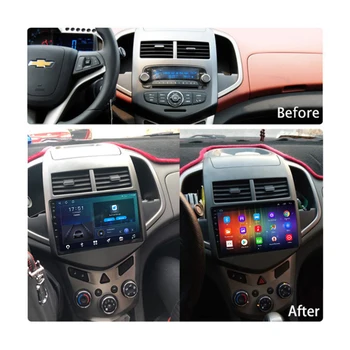 Android 10.0 Automašīnas Radio, Video Atskaņotājs Chevrolet Aveo 2011. - 2013. Gadam Auto GPS Stereo Navigācijas DSP OBD 4G 128G Carplay no 2 din DVD