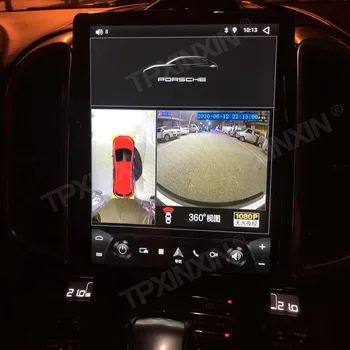 Android 9.0 Tesla Ekrāna Porsche Cayenne 2011. - 2016. Gada Auto GPS Navigācijas Vienības Vadītājs Multimēdiju Atskaņotāju, Auto Stereo Radio Diktofons