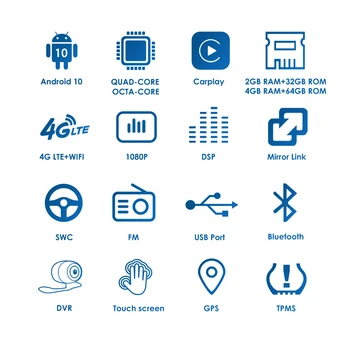 Android10 Auto Multimediju Atskaņotāju Hyundai Solaris Akcentu Verna 2010-2016 IPS GPS Navigācija, Radio, Video, Stereo Touch Screen BT