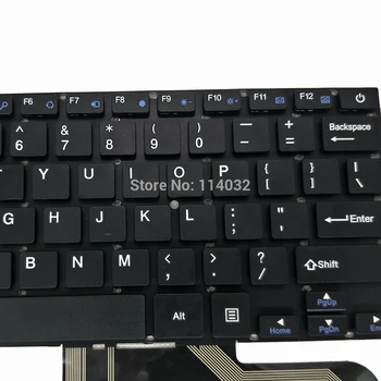 Angļu valodas tastatūra DK280FF par DIGMA CITI E400 ES4003EW 14 ASV versija melns bez rāmja zilā atslēgas piederumi YXT-NB92-09 34280B051
