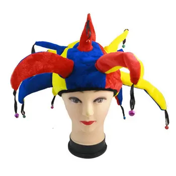 Anime cepuri Cirka klauns Auguste Krāsu bell cepuri Līgumreisu Halloween balle būs smieklīgi klauns Pieaugušo smieklīgu cepuri turcija Unisex cepure cosplay