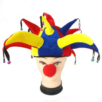 Anime cepuri Cirka klauns Auguste Krāsu bell cepuri Līgumreisu Halloween balle būs smieklīgi klauns Pieaugušo smieklīgu cepuri turcija Unisex cepure cosplay