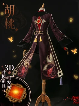 Anime Genshin Ietekmes Cosplay HuTao Kostīmu Spēle Uzvalks Vienotu Hu Tao Halloween Puse Apģērbs Sievietēm, Jaunas Meitenes Ir 2021.