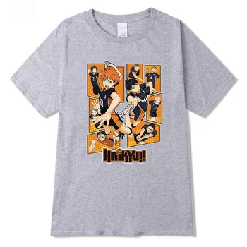 Anime Haikyuu Vīriešu T Krekls Kuroo Anime Bokuto Manga Shoyo Volejbola Tee Krekls Īsām Piedurknēm T-Krekls