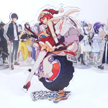 Anime Honkai Ietekmes 3. Raiden Mei Akrila Gudrs Stāvēt Attēls Modeļa Plāksne Karikatūra Double-Sided Galda Dekori Cosplay Xmas Dāvanas