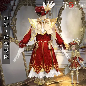 Anime Identitāti V Edgars Valden Gleznotājs 3 gadu Jubileju Narcišu Spēle Uzvalks Eleganta Kleita Vienādu Cosplay Tērpu Halloween Apģērbs