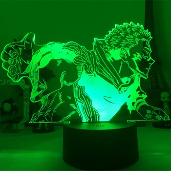Anime Jujutsu Kaisen Ryomen Sukuna Attēls Lampas 3D Led Nakts Gaismas, Telpas Dzimšanas dienas Dāvanu Ryomen Sukuna Nightlight Dropshipping