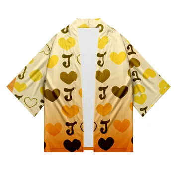 Anime Kimono JoJos Dīvaino Piedzīvojumu Haori Giorno Giovanna Bruno Bucciarati cosplay Sievietes Vīrieši Vasaras Ikdienas apģērbs Vīriešu Kimono