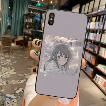 Anime Meitene Mai Sakurajima Tālrunis Lietā Par iphone 12 11 Pro Max Mini XS Max 8 7 6 6S Plus X 5S SE 2020. GADAM XR Vāciņu