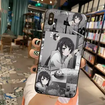 Anime Meitene Mai Sakurajima Tālrunis Lietā Par iphone 12 11 Pro Max Mini XS Max 8 7 6 6S Plus X 5S SE 2020. GADAM XR Vāciņu