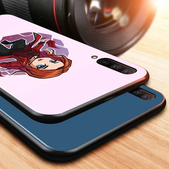 Anime multfilmu Brīnums Samsung Galaxy A90 A80 A70S A70 A60 A50 A40 A30 A20 A10 A2 Core Black Telefonu Gadījumā