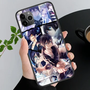Anime Noragami Telefonu Gadījumā Segtu Korpusa iphone 5 5s se 2 6s 6 7 8 12 mini plus X XS XR 11 PRO MAX black krāsošana Etui mākslas ministru