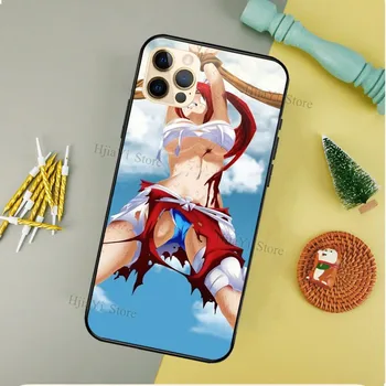 Anime Pasaku Asti Erza Silīcija Tālrunis Lietā Par iPhone XR 6 7 8 Plus SE 