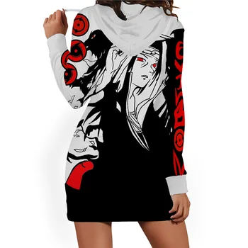 Anime Seksīgas Meitenes Kleita Hoodies Akatsuki Hatake Kakashi Cosplay Kostīmu Anime, Džemperi, Pidžamas Krekls Kleitas Sievietēm