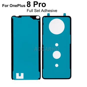 Aocarmo Par OnePlus 8 Pro 1+8 Pro Priekšējais Lcd + Aizmugurējo Vāciņu Ūdensizturīgs SAdhesive biržas Līme