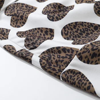 Aolamegs Vīriešu krekls Sirds formas Leopards Drukāt Krekli Vīriešiem Vasarā Baggy Bermudu salas Pludmales Topi Hipster Hip Hop Stilā Streetwear