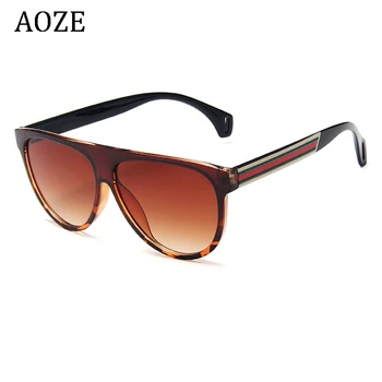 AOZE zīmola desinger Luxury Vintage Saules Brilles Modes Sieviešu/Vīriešu Saulesbrilles Lielo Full Frame Briļļu Slīpums Lēcu Gafas UV400