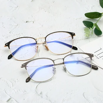Apaļā&Kvadrātveida Metāla Brilles Rāmis Sieviešu Vīriešu Unisex Tuvredzīgs Optiskās Brilles Photochromic Brilles Recepšu -0.5 -1.0, Lai -5.0