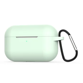 Apple AirPods Pro Gadījumā 2019 TWS Bezvadu Bluetooth Austiņas Gadījumā Slim Silikona Gaisa Pākstis Pro Triecienizturīgs Vāks ar Keychain