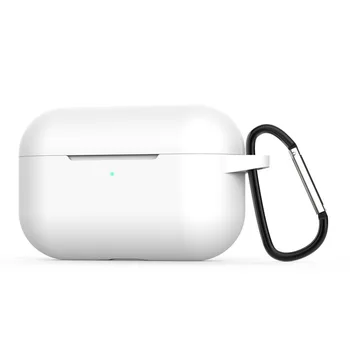 Apple AirPods Pro Gadījumā 2019 TWS Bezvadu Bluetooth Austiņas Gadījumā Slim Silikona Gaisa Pākstis Pro Triecienizturīgs Vāks ar Keychain