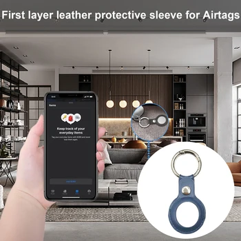 Apple Airtags Aizsargs Nosedz Ar Keychain Par AirTags Triecienizturīgs Anti-Scratch (Anti-Fall Aizsardzības Gadījumā, Čaulas Gaisa Tagus