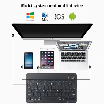 Apple IPad 2/3/4 A1460 A1459 A1458 A1416 A1430 A1403 A1395 A1396 A1397 360 Rotējoša Anti-fall Tablete Gadījumā+Bluetooth Klaviatūru