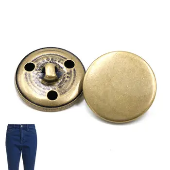 Apģērbu Aksesuāri, Karstā Pārdošanas 10PCS/Daudz Sudrabaini Bronzas Mētelis Zelta DIY Augstas Kvalitātes Pogas Tautas Classic Par Jeans