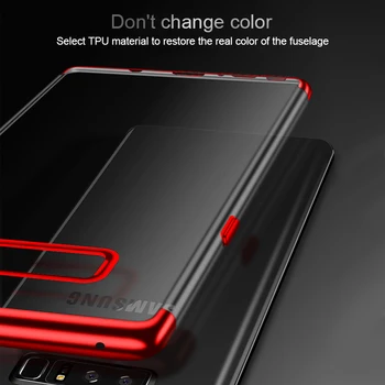 Apšuvuma Gudrs Pārredzamu Tālrunis Case for Samsung Galaxy S10 Plus S10E S10Plus Mīksto Skaidrs, Coque Luksusa Pāri Segtu Modes Būtiska